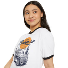 Load image into Gallery viewer, Vintage Ford Bronco Ringer T-Shirt | Retro Car Tee, Road Trip Apparel, Gift for Him, Adventure Outfit, Classic Automotive Merch