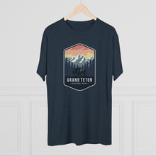 Load image into Gallery viewer, Grand Tetons National Park Men's Tri-Blend Crew Tee