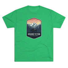 Load image into Gallery viewer, Grand Tetons National Park Men's Tri-Blend Crew Tee