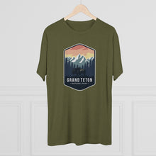 Load image into Gallery viewer, Grand Tetons National Park Men's Tri-Blend Crew Tee