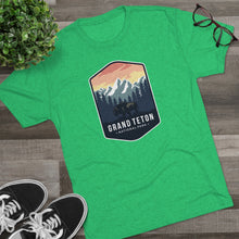Load image into Gallery viewer, Grand Tetons National Park Men's Tri-Blend Crew Tee
