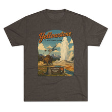 Load image into Gallery viewer, Yellowstone National Park Shirt Men's Tri-Blend Crew Tee