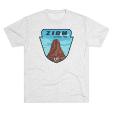 Load image into Gallery viewer, Zion National Park Men's Tri-Blend Crew Tee