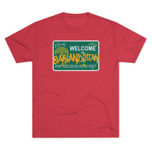 Load image into Gallery viewer, Oaklandistan Oakland California Crime Tri-Blend Men's Shirt Tri-Blend Crew Tee