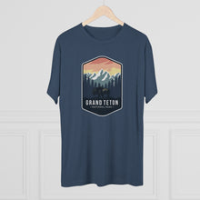 Load image into Gallery viewer, Grand Tetons National Park Men's Tri-Blend Crew Tee