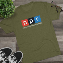 Load image into Gallery viewer, NPR National Propaganda T-shrit Men's Tri-Blend Crew Tee