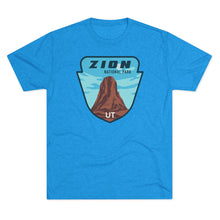Load image into Gallery viewer, Zion National Park Men's Tri-Blend Crew Tee