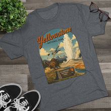 Load image into Gallery viewer, Yellowstone National Park Shirt Men's Tri-Blend Crew Tee