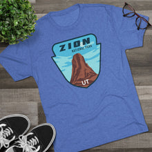 Load image into Gallery viewer, Zion National Park Men's Tri-Blend Crew Tee