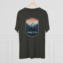Load image into Gallery viewer, Grand Tetons National Park Men's Tri-Blend Crew Tee