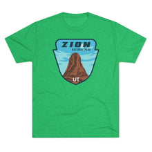Load image into Gallery viewer, Zion National Park Men's Tri-Blend Crew Tee