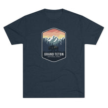 Load image into Gallery viewer, Grand Tetons National Park Men's Tri-Blend Crew Tee