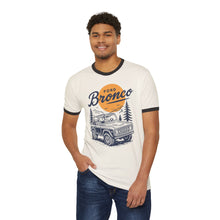 Load image into Gallery viewer, Vintage Ford Bronco Ringer T-Shirt | Retro Car Tee, Road Trip Apparel, Gift for Him, Adventure Outfit, Classic Automotive Merch