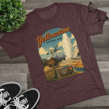 Load image into Gallery viewer, Yellowstone National Park Shirt Men's Tri-Blend Crew Tee