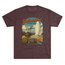 Load image into Gallery viewer, Yellowstone National Park Shirt Men's Tri-Blend Crew Tee