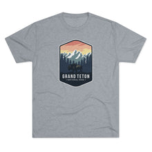 Load image into Gallery viewer, Grand Tetons National Park Men's Tri-Blend Crew Tee