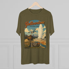 Load image into Gallery viewer, Yellowstone National Park Shirt Men's Tri-Blend Crew Tee