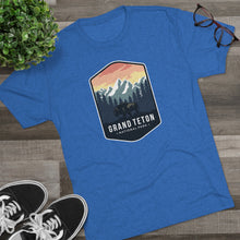 Load image into Gallery viewer, Grand Tetons National Park Men's Tri-Blend Crew Tee