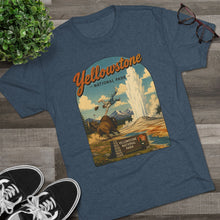 Load image into Gallery viewer, Yellowstone National Park Shirt Men's Tri-Blend Crew Tee