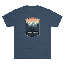 Load image into Gallery viewer, Grand Tetons National Park Men's Tri-Blend Crew Tee