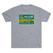 Load image into Gallery viewer, Oaklandistan Oakland California Crime Tri-Blend Men's Shirt Tri-Blend Crew Tee