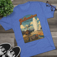 Load image into Gallery viewer, Yellowstone National Park Shirt Men's Tri-Blend Crew Tee