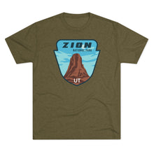 Load image into Gallery viewer, Zion National Park Men's Tri-Blend Crew Tee