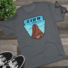 Load image into Gallery viewer, Zion National Park Men's Tri-Blend Crew Tee