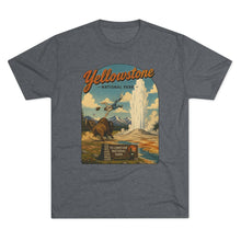 Load image into Gallery viewer, Yellowstone National Park Shirt Men's Tri-Blend Crew Tee