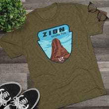Load image into Gallery viewer, Zion National Park Men's Tri-Blend Crew Tee