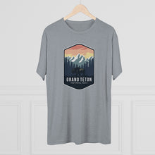 Load image into Gallery viewer, Grand Tetons National Park Men's Tri-Blend Crew Tee