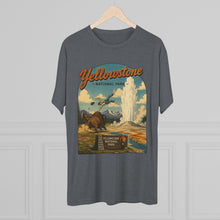 Load image into Gallery viewer, Yellowstone National Park Shirt Men's Tri-Blend Crew Tee