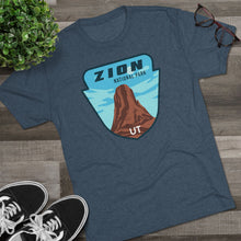 Load image into Gallery viewer, Zion National Park Men's Tri-Blend Crew Tee