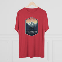 Load image into Gallery viewer, Grand Tetons National Park Men's Tri-Blend Crew Tee