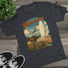 Load image into Gallery viewer, Yellowstone National Park Shirt Men's Tri-Blend Crew Tee