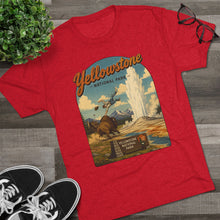 Load image into Gallery viewer, Yellowstone National Park Shirt Men's Tri-Blend Crew Tee