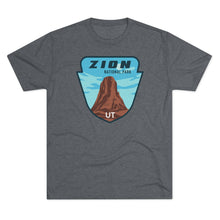 Load image into Gallery viewer, Zion National Park Men's Tri-Blend Crew Tee
