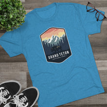 Load image into Gallery viewer, Grand Tetons National Park Men's Tri-Blend Crew Tee