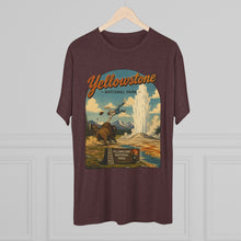 Load image into Gallery viewer, Yellowstone National Park Shirt Men's Tri-Blend Crew Tee