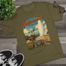 Load image into Gallery viewer, Yellowstone National Park Shirt Men's Tri-Blend Crew Tee