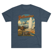 Load image into Gallery viewer, Yellowstone National Park Shirt Men's Tri-Blend Crew Tee