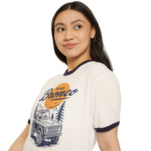 Load image into Gallery viewer, Vintage Ford Bronco Ringer T-Shirt | Retro Car Tee, Road Trip Apparel, Gift for Him, Adventure Outfit, Classic Automotive Merch