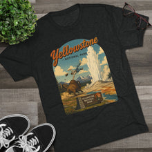 Load image into Gallery viewer, Yellowstone National Park Shirt Men's Tri-Blend Crew Tee