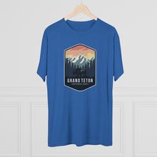 Load image into Gallery viewer, Grand Tetons National Park Men's Tri-Blend Crew Tee