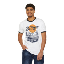 Load image into Gallery viewer, Vintage Ford Bronco Ringer T-Shirt | Retro Car Tee, Road Trip Apparel, Gift for Him, Adventure Outfit, Classic Automotive Merch