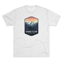 Load image into Gallery viewer, Grand Tetons National Park Men's Tri-Blend Crew Tee
