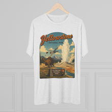 Load image into Gallery viewer, Yellowstone National Park Shirt Men's Tri-Blend Crew Tee