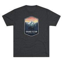 Load image into Gallery viewer, Grand Tetons National Park Men's Tri-Blend Crew Tee