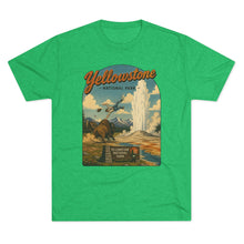 Load image into Gallery viewer, Yellowstone National Park Shirt Men's Tri-Blend Crew Tee