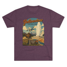 Load image into Gallery viewer, Yellowstone National Park Shirt Men's Tri-Blend Crew Tee